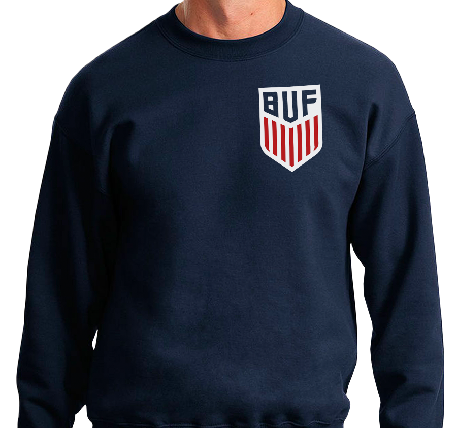 Crewneck Sweatshirt, Navy (50% cotton, 50% polyester)