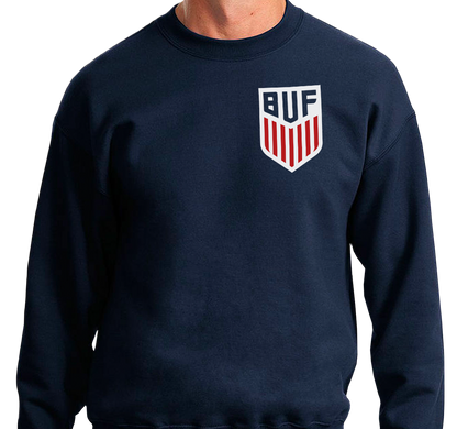 Crewneck Sweatshirt, Navy (50% cotton, 50% polyester)