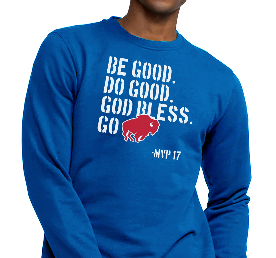 Crewneck Sweatshirt, Royal (50% cotton, 50% polyester)