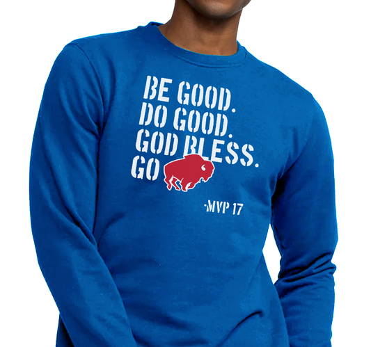 Crewneck Sweatshirt, Royal (50% cotton, 50% polyester)