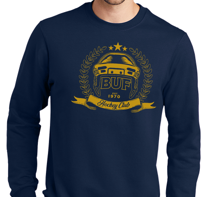 Crewneck Sweatshirt, Navy (50% cotton, 50% polyester)