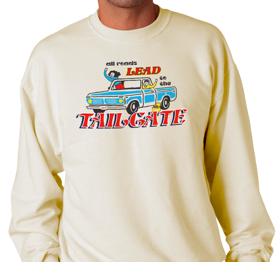Crewneck Sweatshirt, Sandstone (50% cotton, 50% polyester)
