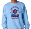 Crewneck Sweatshirt, Light Blue (50% cotton, 50% polyester)