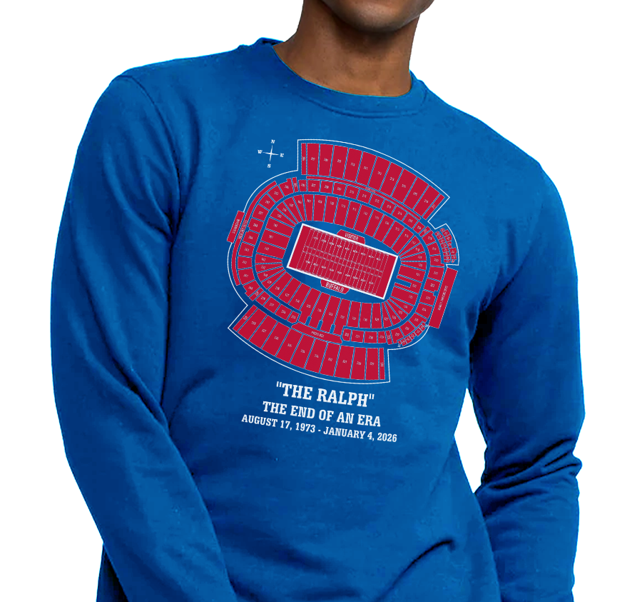 Crewneck Sweatshirt, Royal (50% cotton, 50% polyester)