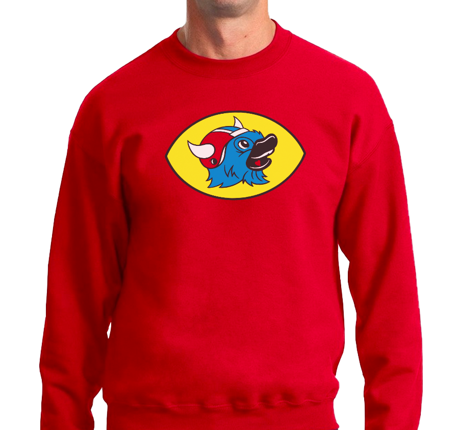 Crewneck Sweatshirt, Red (50% cotton, 50% polyester)