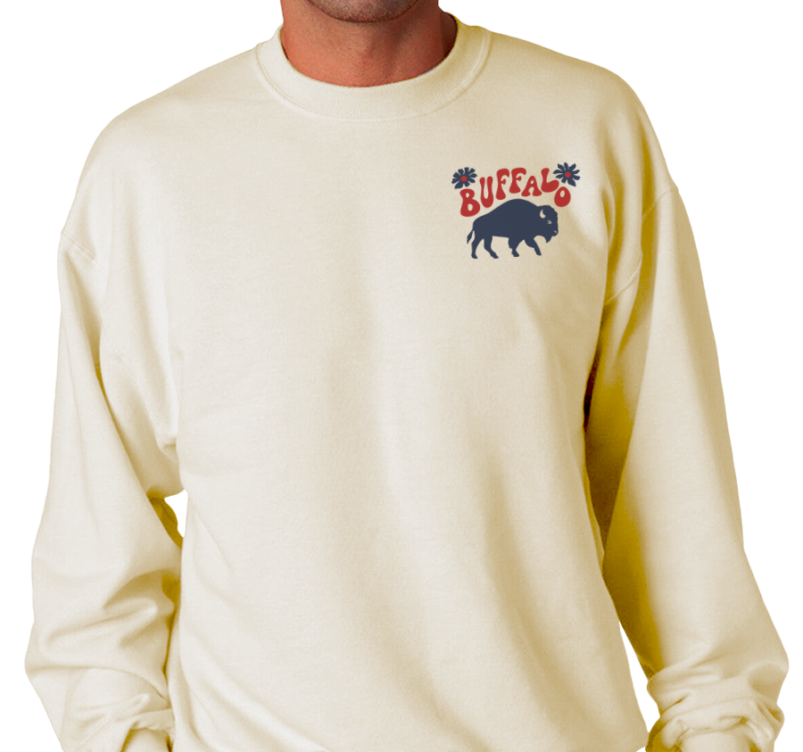 Crewneck Sweatshirt, Sandstone (50% cotton, 50% polyester)