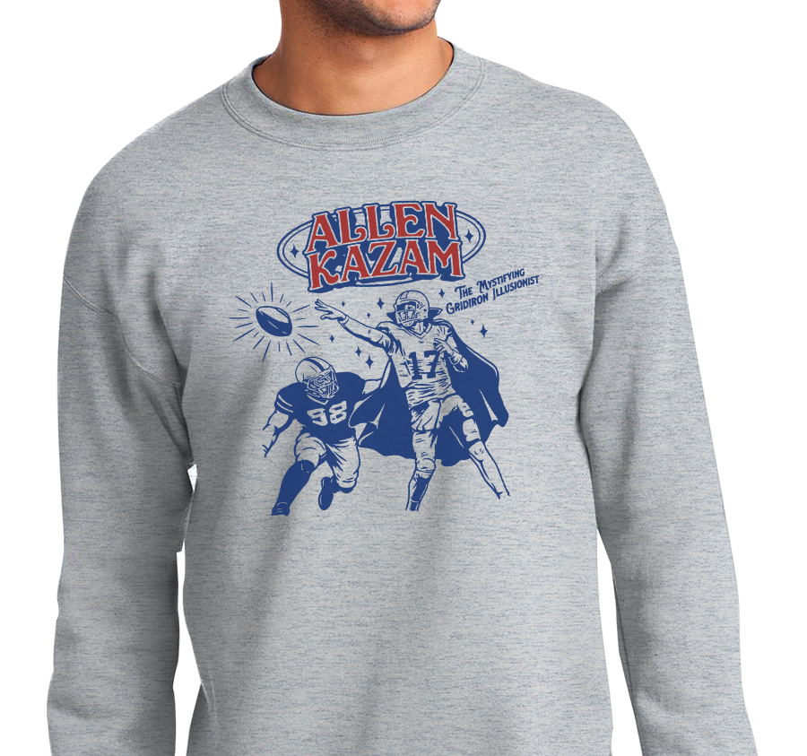 Crewneck Sweatshirt, Ash (50% cotton, 50% polyester)