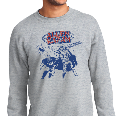 Crewneck Sweatshirt, Ash (50% cotton, 50% polyester)