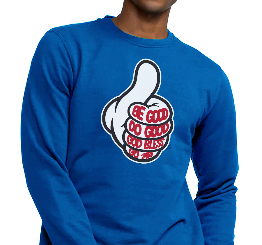 Crewneck Sweatshirt, Royal (50% cotton, 50% polyester)