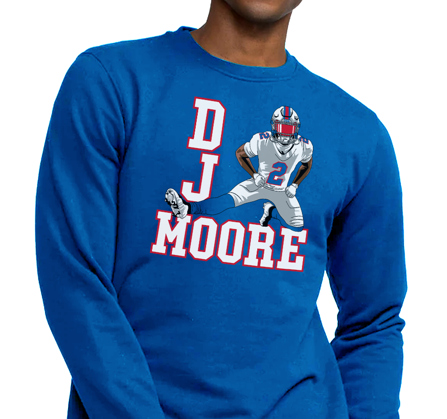Crewneck Sweatshirt, Royal (50% cotton, 50% polyester)