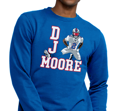 Crewneck Sweatshirt, Royal (50% cotton, 50% polyester)