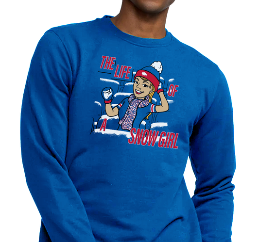 Crewneck Sweatshirt, Royal (50% cotton, 50% polyester)