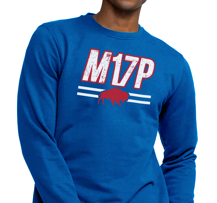 Crewneck Sweatshirt, Royal (50% cotton, 50% polyester)