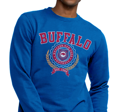 Crewneck Sweatshirt, Royal (50% cotton, 50% polyester)