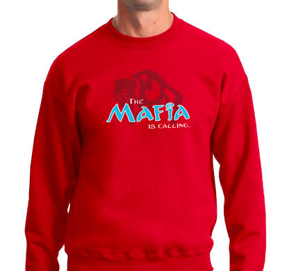 Crewneck Sweatshirt, Red (50% cotton, 50% polyester)