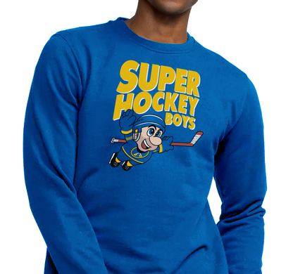 Crewneck Sweatshirt, Royal (50% cotton, 50% polyester)