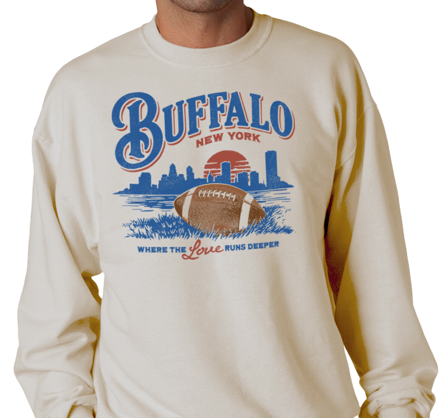 Crewneck Sweatshirt, Sandstone (50% cotton, 50% polyester)