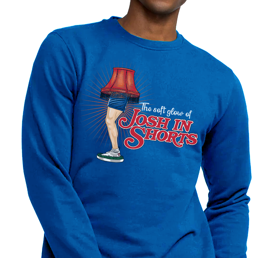 Crewneck Sweatshirt, Royal (50% cotton, 50% polyester)