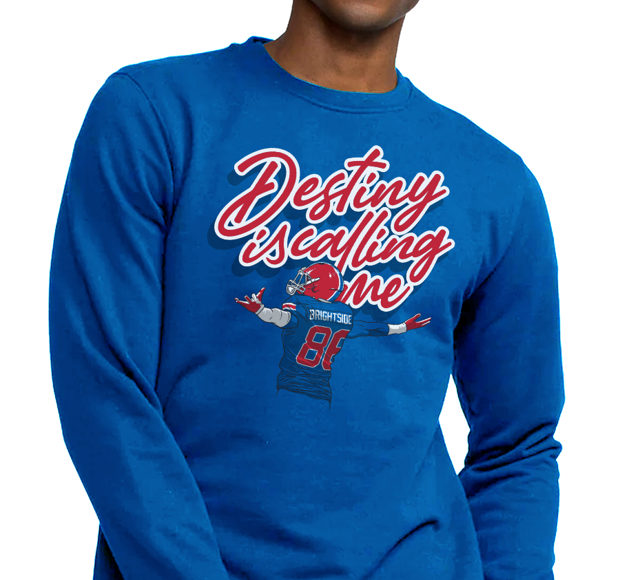 Crewneck Sweatshirt, Royal (50% cotton, 50% polyester)