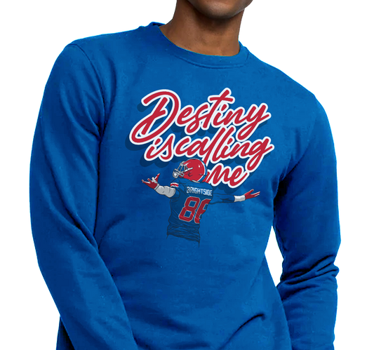 Crewneck Sweatshirt, Royal (50% cotton, 50% polyester)