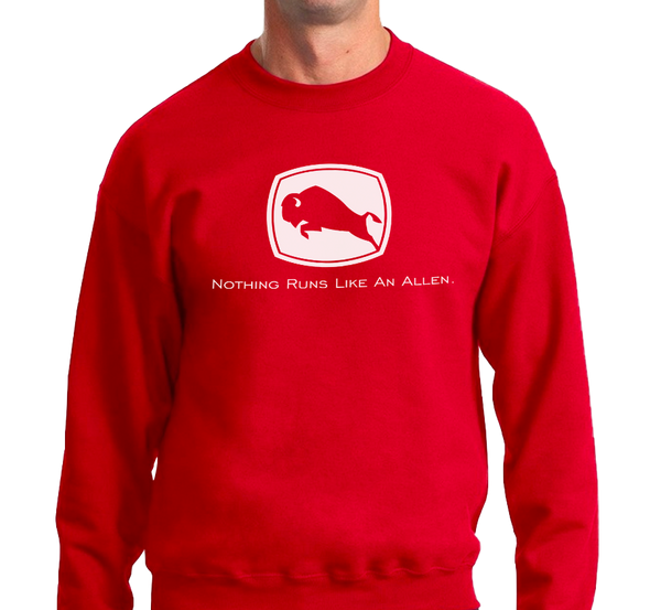 Crewneck Sweatshirt, Red (50% cotton, 50% polyester)