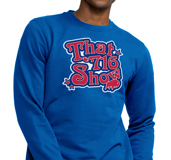 Crewneck Sweatshirt, Royal (50% cotton, 50% polyester)