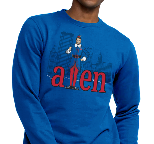 Crewneck Sweatshirt, Royal (50% cotton, 50% polyester)