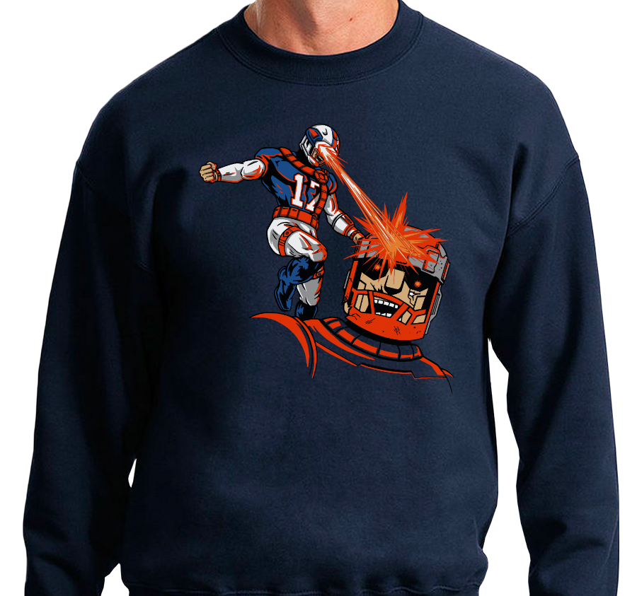 Crewneck Sweatshirt, Navy (50% cotton, 50% polyester)