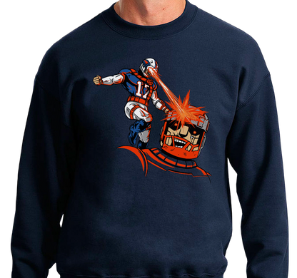 Crewneck Sweatshirt, Navy (50% cotton, 50% polyester)
