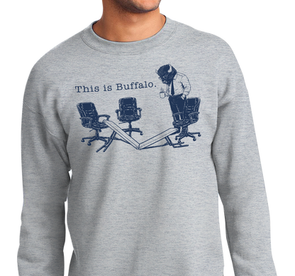 Crewneck Sweatshirt, Ash (50% cotton, 50% polyester)