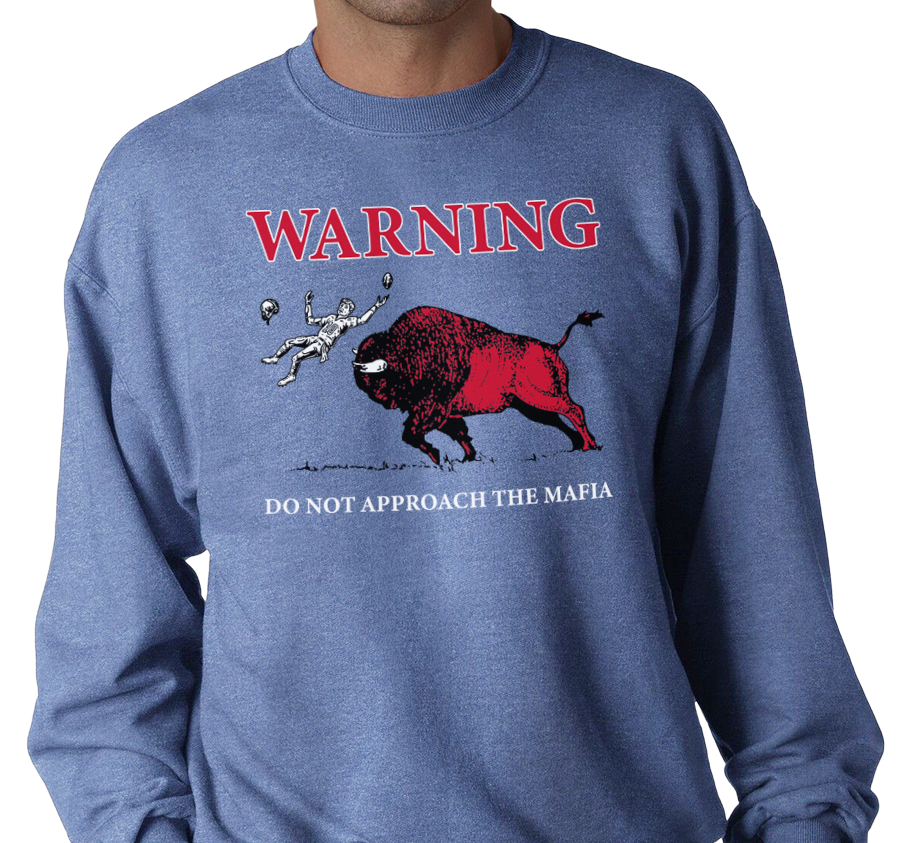 Crewneck Sweatshirt, Heather Royal (50% cotton, 50% polyester)