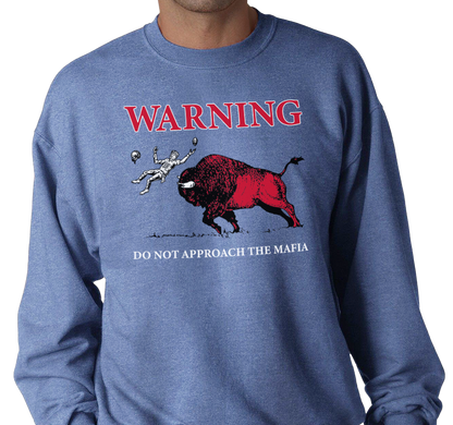 Crewneck Sweatshirt, Heather Royal (50% cotton, 50% polyester)