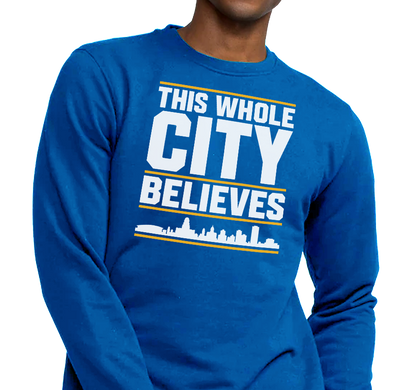Crewneck Sweatshirt, Royal (50% cotton, 50% polyester)