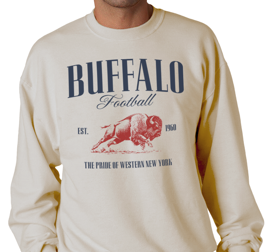 Crewneck Sweatshirt, Sandstone (50% cotton, 50% polyester)