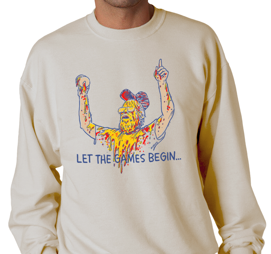 Crewneck Sweatshirt, Sandstone (50% cotton, 50% polyester)