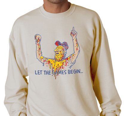Crewneck Sweatshirt, Sandstone (50% cotton, 50% polyester)