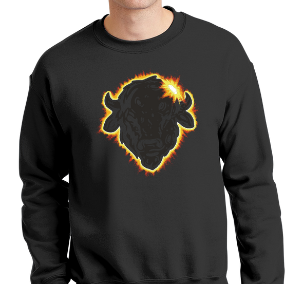 Crewneck Sweatshirt, Black (50% cotton, 50% polyester)