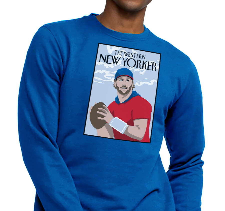 Crewneck Sweatshirt, Royal (50% cotton, 50% polyester)