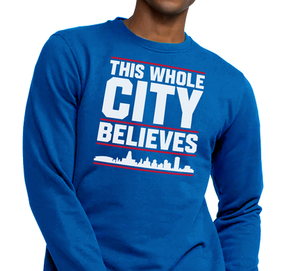 Crewneck Sweatshirt, Royal (50% cotton, 50% polyester)