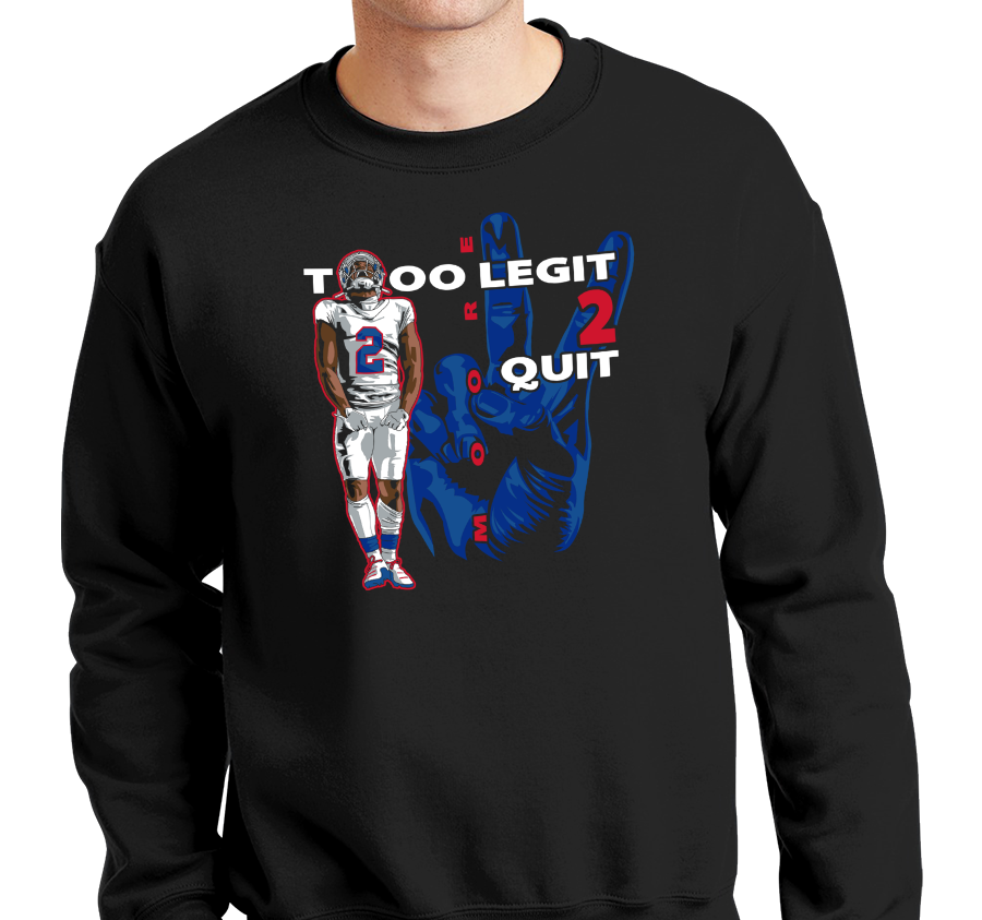 Crewneck Sweatshirt, Black (50% cotton, 50% polyester)
