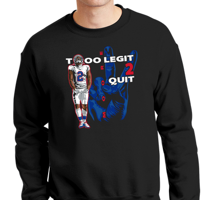 Crewneck Sweatshirt, Black (50% cotton, 50% polyester)