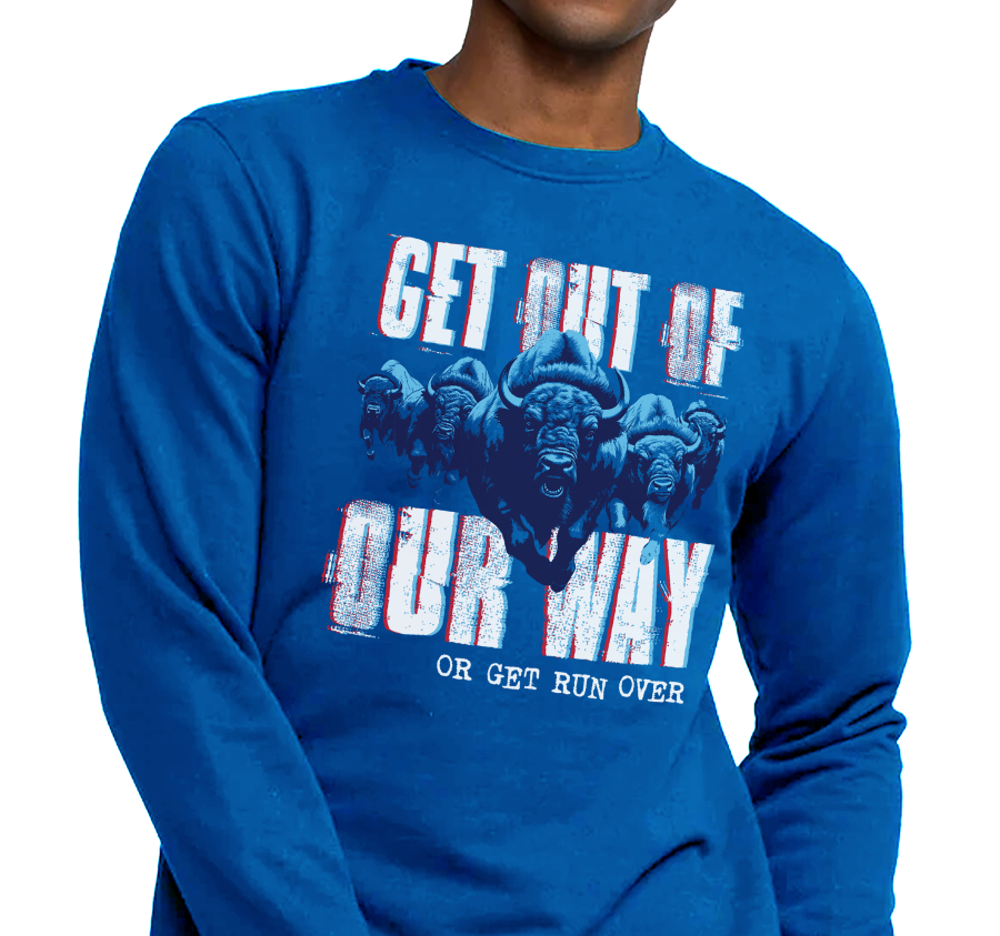 Crewneck Sweatshirt, Royal (50% cotton, 50% polyester)