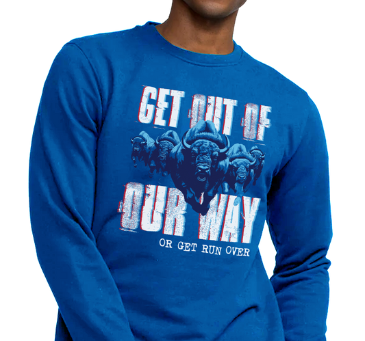 Crewneck Sweatshirt, Royal (50% cotton, 50% polyester)