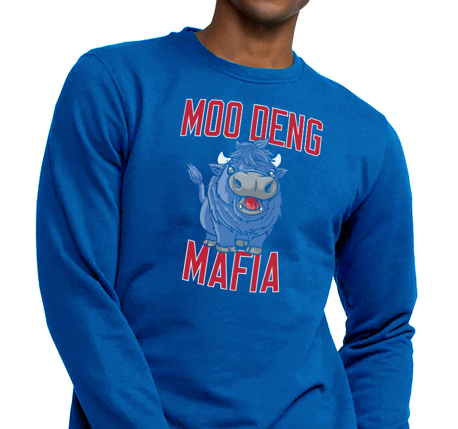 Crewneck Sweatshirt, Royal (50% cotton, 50% polyester)