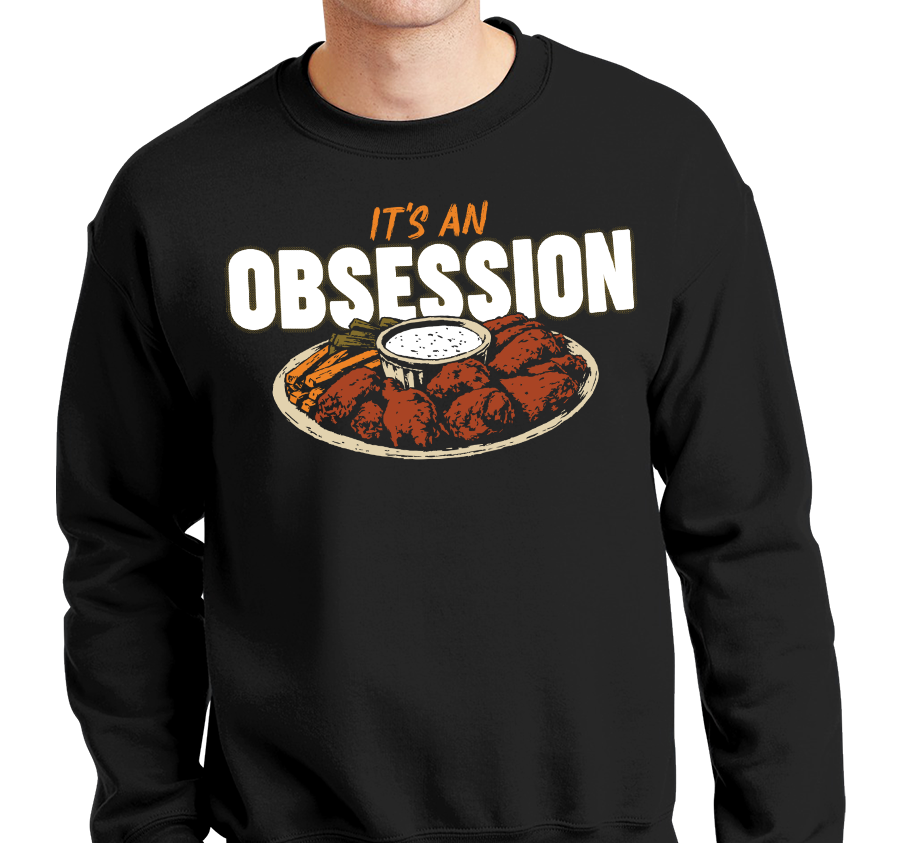 Crewneck Sweatshirt, Black (50% cotton, 50% polyester)