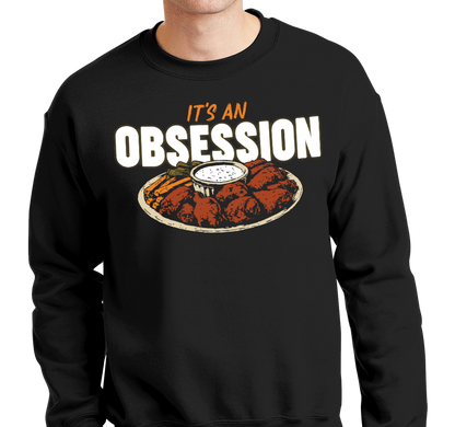Crewneck Sweatshirt, Black (50% cotton, 50% polyester)