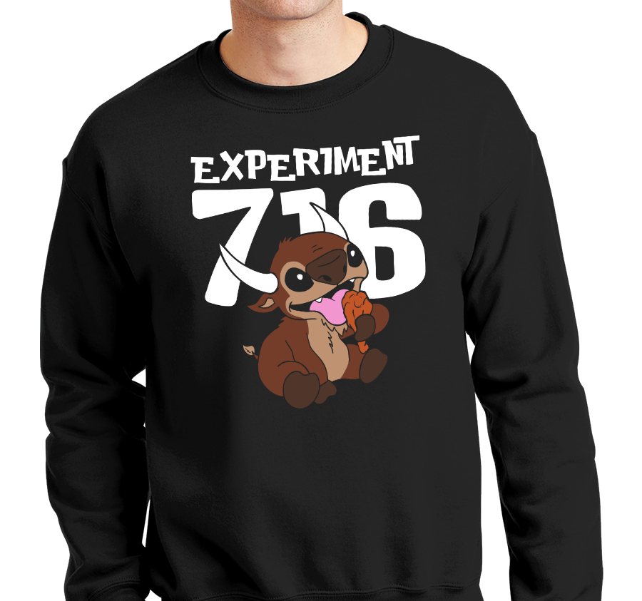 Crewneck Sweatshirt, Black (50% cotton, 50% polyester)