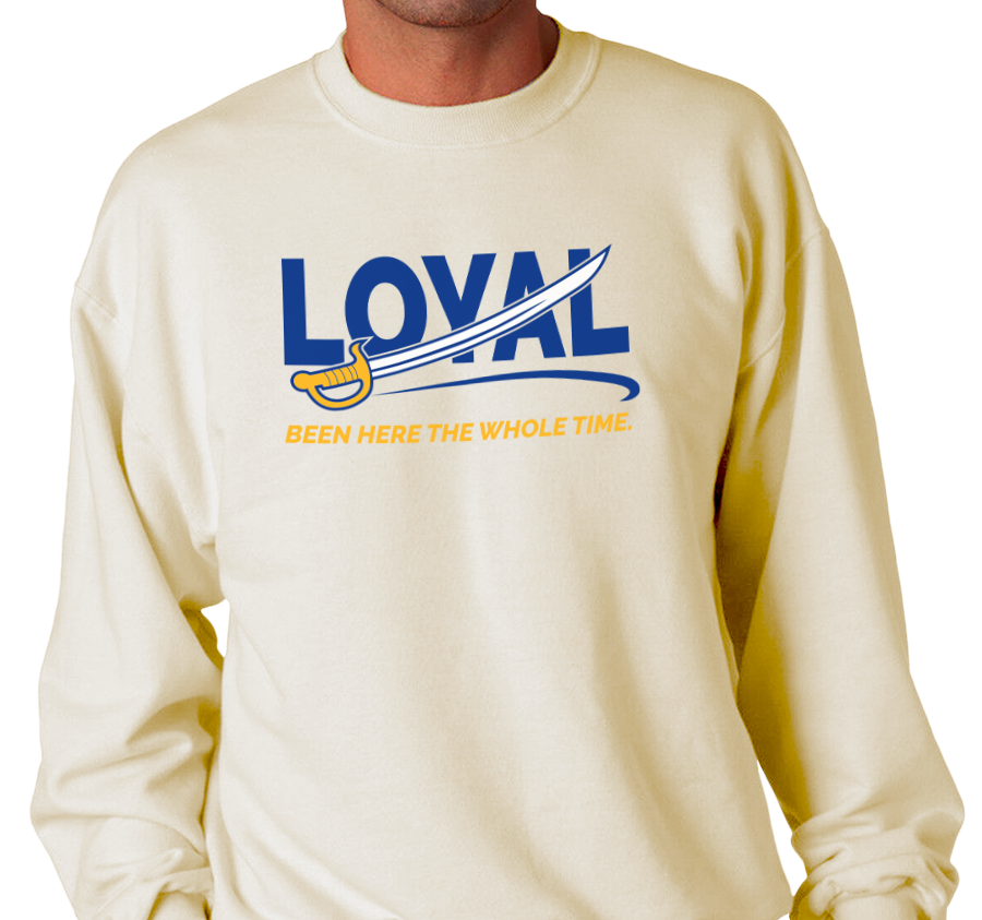 Crewneck Sweatshirt, Sandstone (50% cotton, 50% polyester)