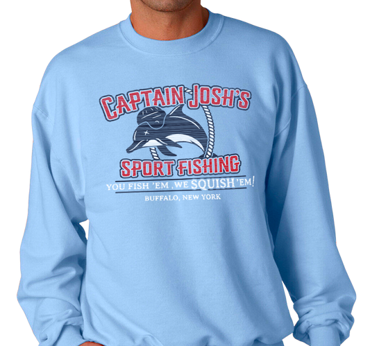 Crewneck Sweatshirt, Light Blue (50% cotton, 50% polyester)