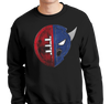 Crewneck Sweatshirt, Black (50% cotton, 50% polyester)